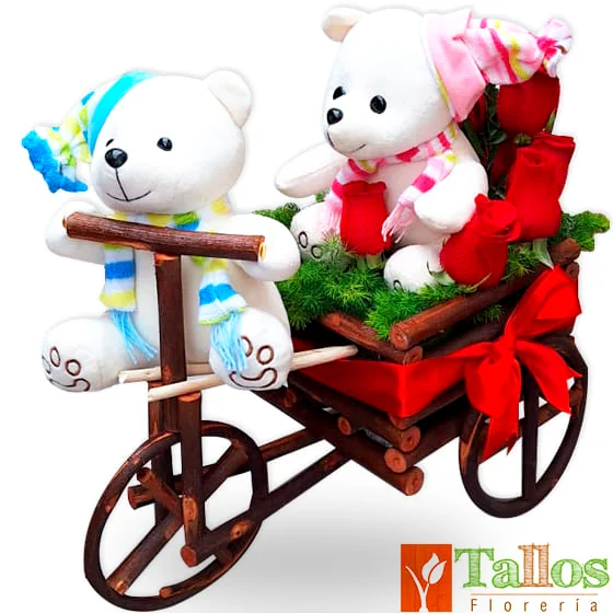paseando contigo con rosas para regalo romántico delivery de flores en Lima