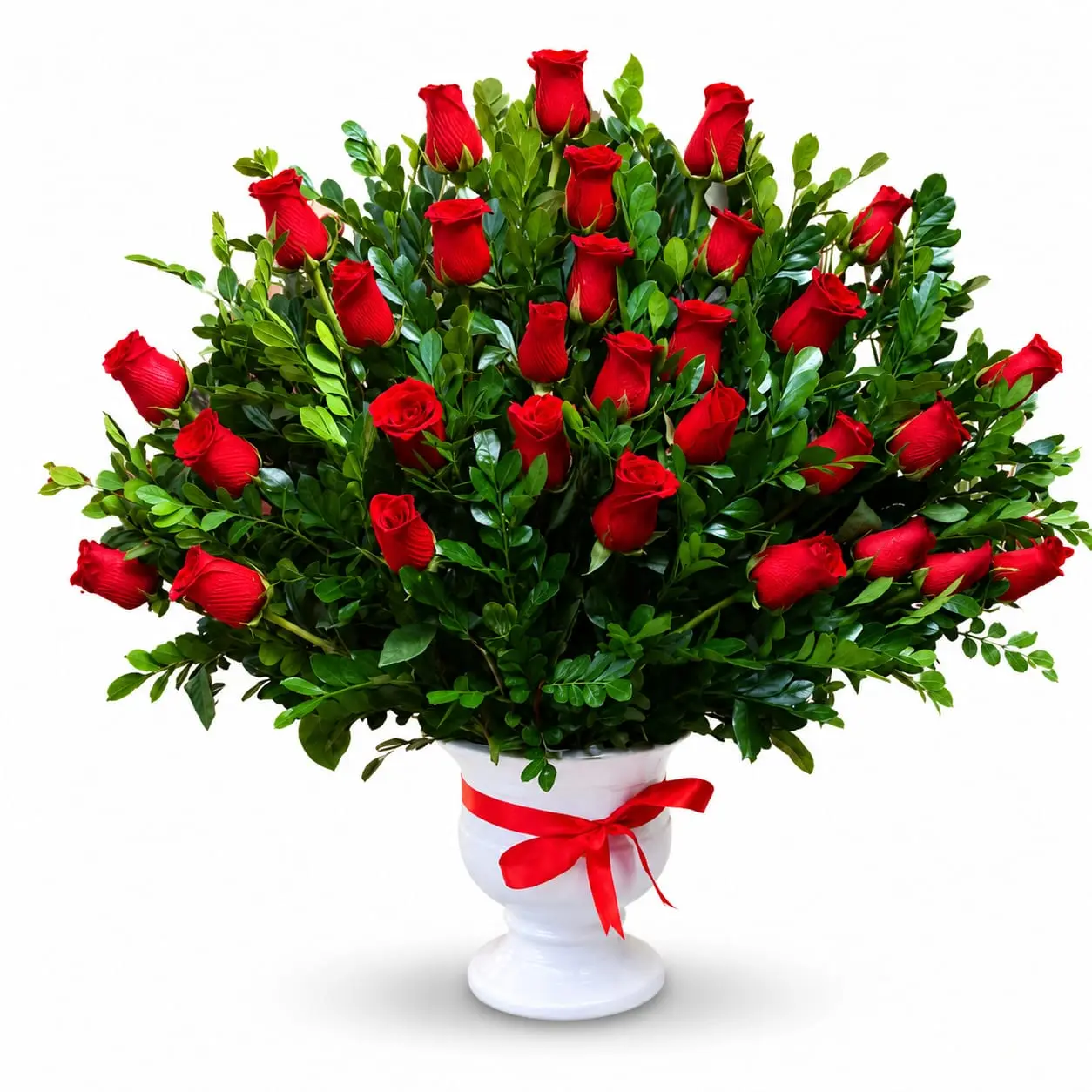 rojo elegante de rosas para regalo romántico delivery de flores en Lima