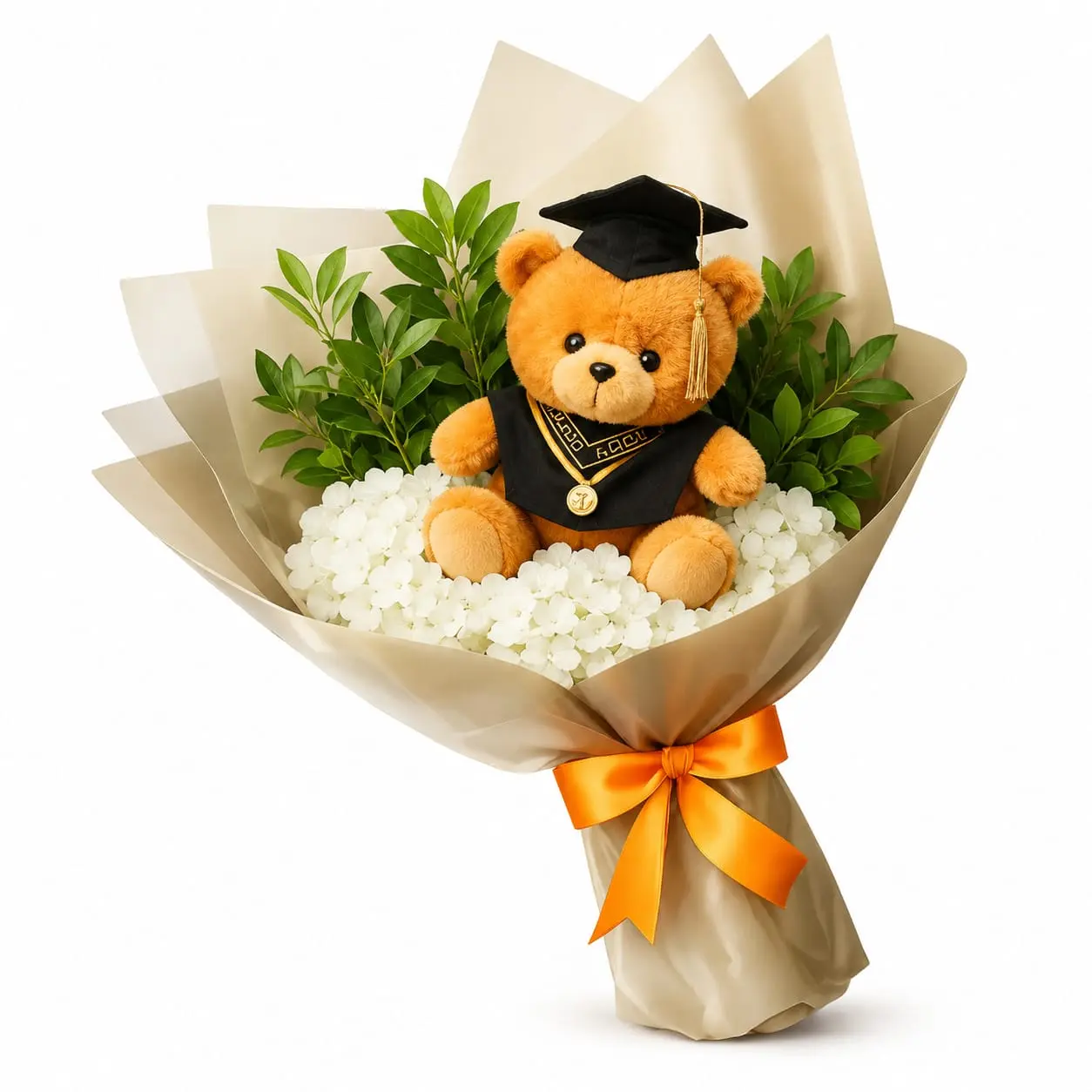 ramo para graduado con hortensias y flores frescas delivery de flores en Lima