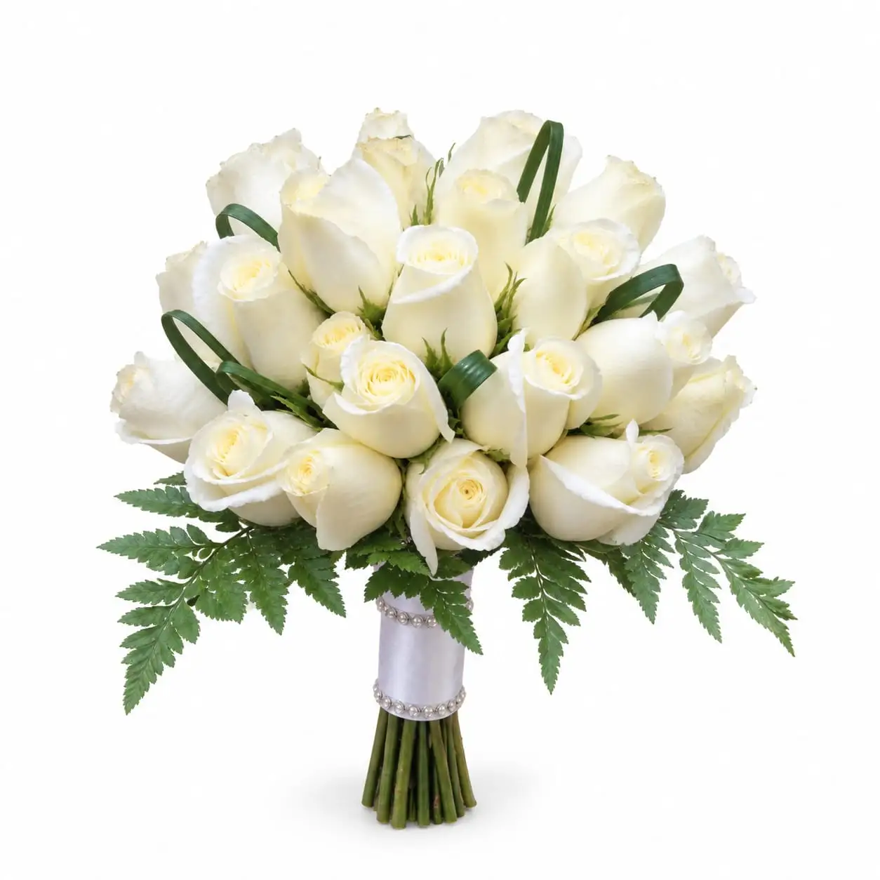 bouquet de rosas blancas para regalar elegante y especial con delivery de flores en Lima