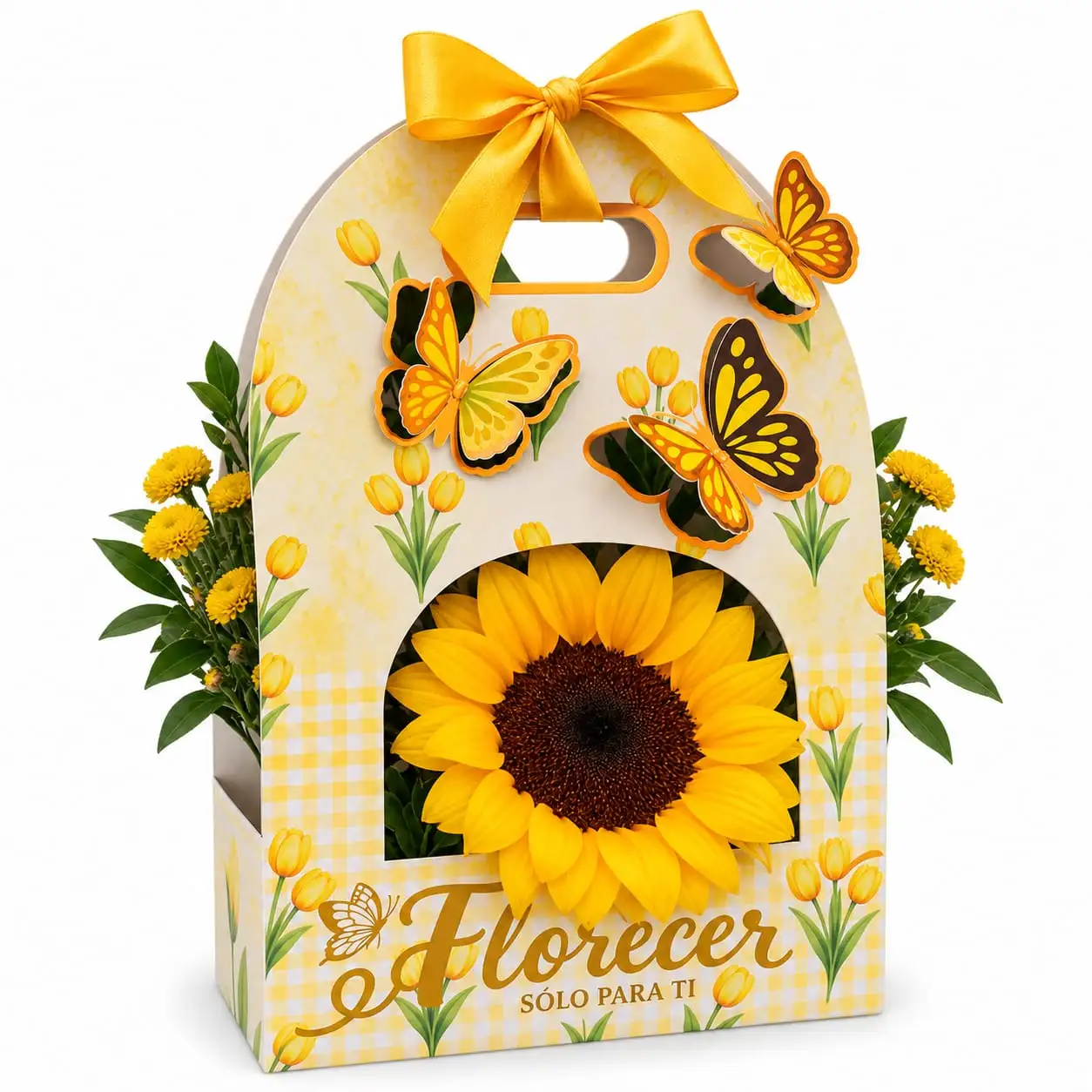 girasol con flores amarillas para sorprender y regalar con delivery de flores en Lima