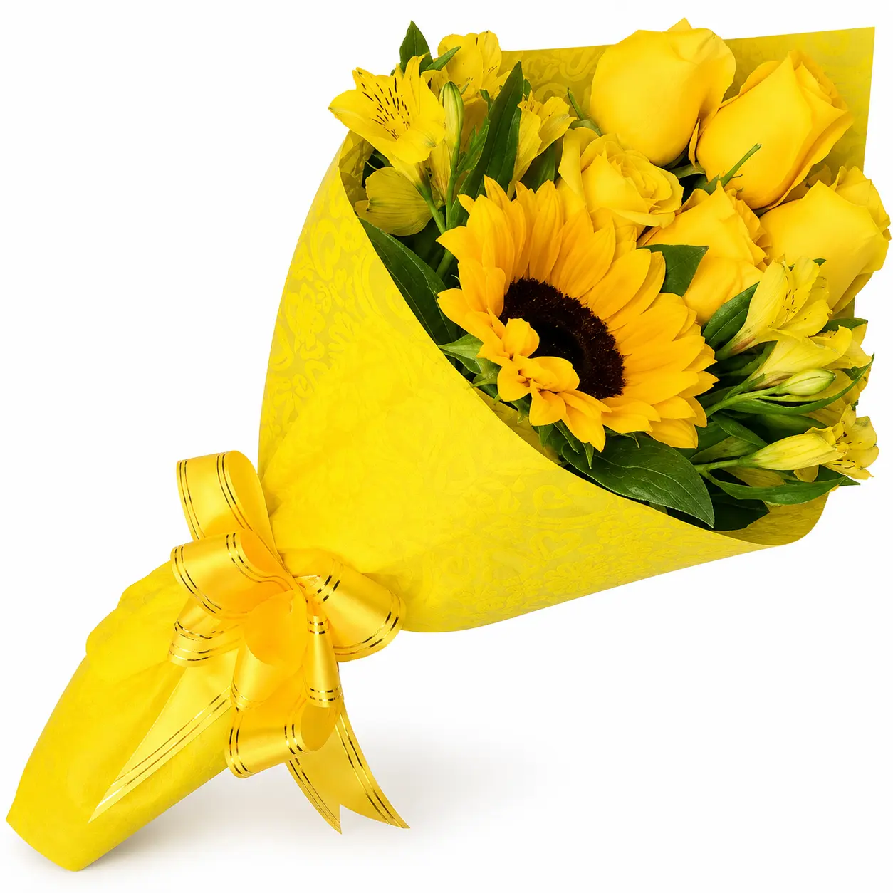 ramo de flores amarillas para regalo especial delivery de flores en Lima